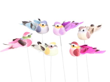 Vogel a Draht 6Fb sort L8,3cm