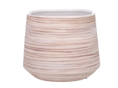 Topf Annele Struktur coloriert matt innen glasiert D18 H15cm