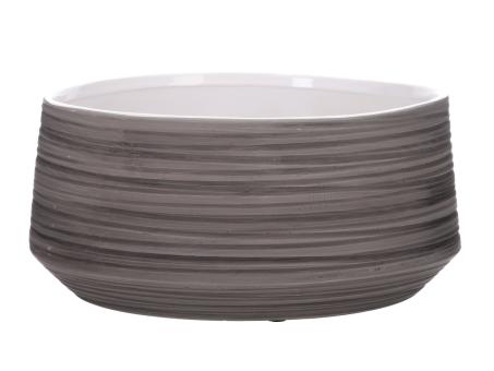 Schale Annele Struktur coloriert matt innen glasiert D24 H11,5cm