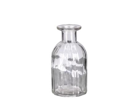 Tischvase Glas Vertigo Rille D(5)7,5 H14cm