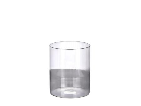 Glas Zylinder Struktur Rille hotcut 