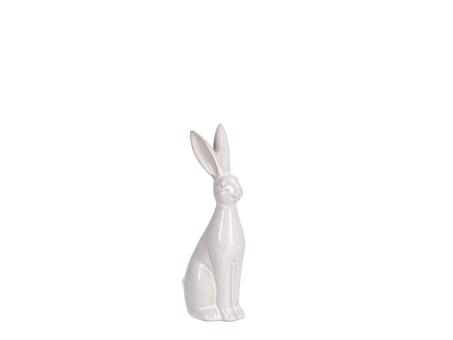 Hase sitzend Porzellan glasiert B7,7 L5,4 T18cm