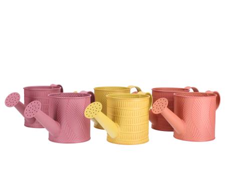 Topf Giesskanne Zink Prägung 2Mod 3Fb sort D10 H10cm