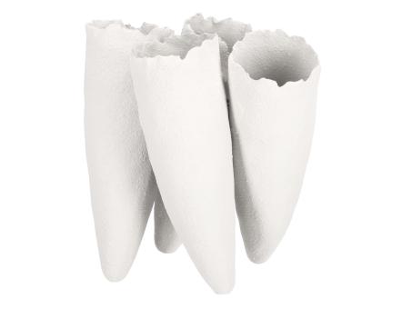 Vase Cornet Kombinationsvase x4 Keramik matt B17 L24 H25,5cm