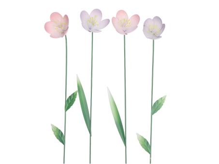 Sortiment Blüten Blech 2Mod 2fb sortiert D4 L41cm