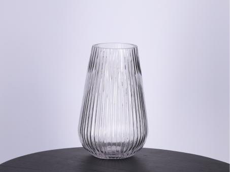 Vase Glas Droppo Rille 