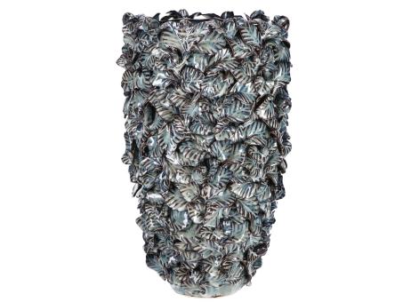Vase Orchid Porzellan handgefertigt glasiert D20 H34cm