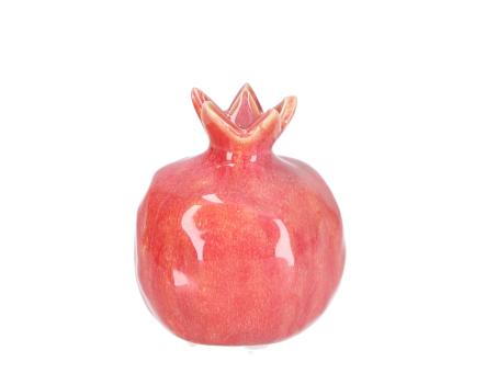Vase Pomgranate Porzellan handgefertigt glasiert 