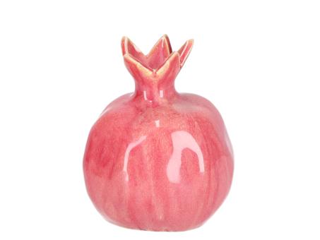 Vase Pomgranate Porzellan handgefertigt glasiert D11 H13,5cm