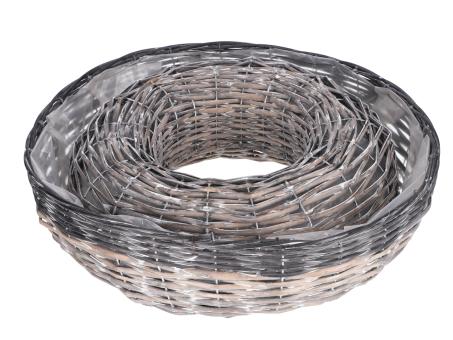 Pflanzring Spaltweide 2tone Set2 D44/50 H11,5/12,5cm