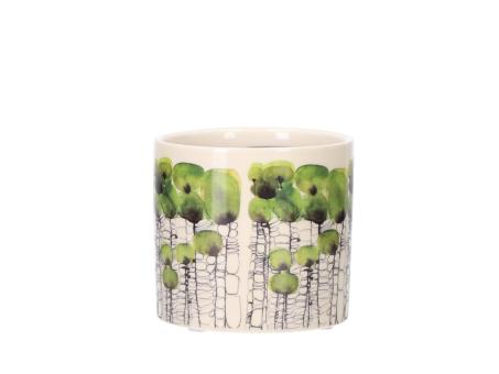 Topf Keramik Motiv Lunaria ART 