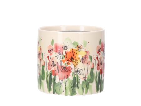 Topf Keramik Blumenwiese Daisy ART D14 H12,5cm