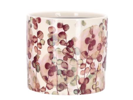Topf Keramik Rankmotiv Mühlenbeckia aquarell D16,5 H15cm