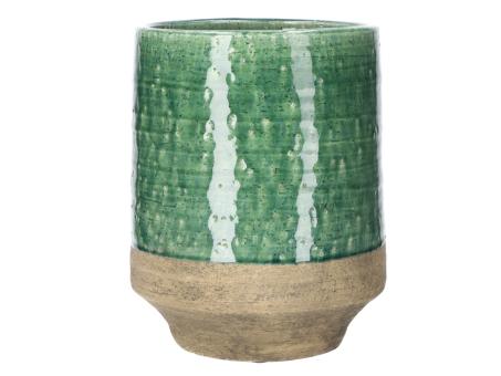 Topf hoch teilglasur Schamottkeramik D21 H29,5cm
