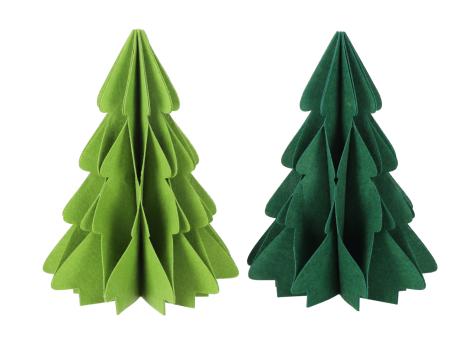 Tannenbaum Filz z Stellen faltbar m Klettverschluss 2Fb D30cm