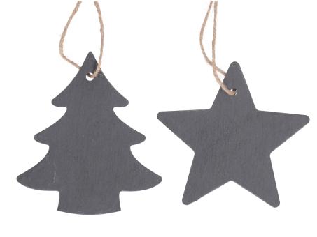 Stern/Tanne Schiefer z Hängen 2Mod B10,5/11 H10,5/10cm