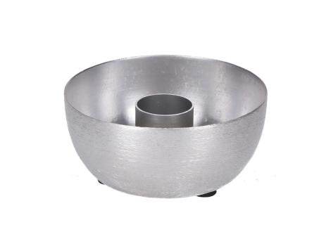 Schale Kerzenhalter Metall f Stabkerze D8,5 B6 H4cm