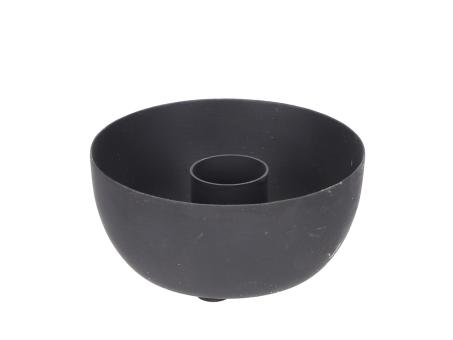 Schale Kerzenhalter Metall f Stabkerze D8,5 B6 H4cm