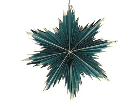 Strahlenstern Goldspitze Papier 3D z Falten Magnetverschluss D30cm