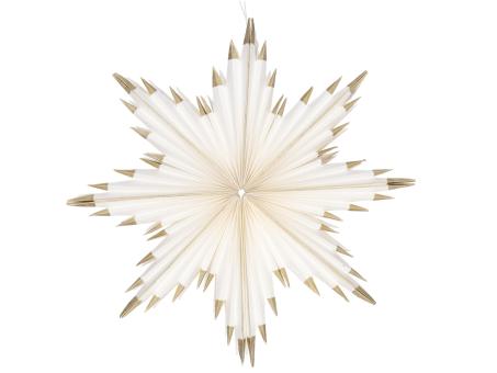 Strahlenstern Goldspitze Papier 3D z Falten Magnetverschluss D40cm