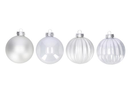 Kugelsortiment Glas 2Mod glanz-matt (9St/Box) D8cm