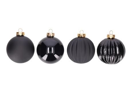 Kugelsortiment Glas 2Mod glanz-matt (9St/Box) D8cm