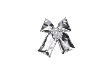Dekoschleife Stoff metallic m Drahthalter 