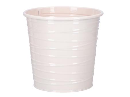 Topf Blech Fadenrille Glanzlack m Inlay D15 H14,5cm