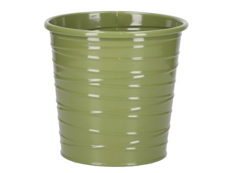 Topf Blech Fadenrille Glanzlack D15 H14,5cm