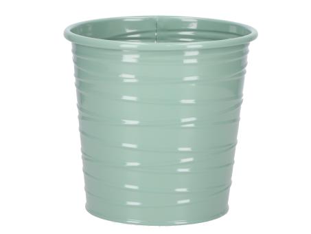 Topf Blech Fadenrille Glanzlack m Inlay D15 H14,5cm