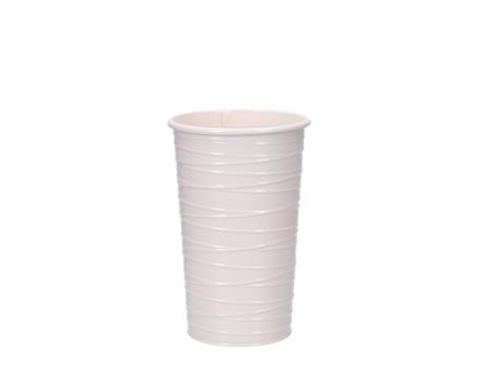 Vase Blech Fadenrille Glanzlack 