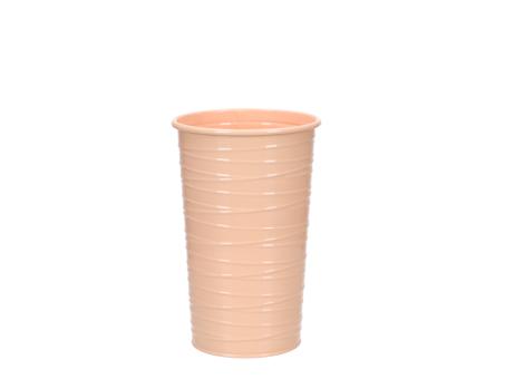 Vase Blech Fadenrille Glanzlack 