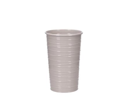 Vase Blech Fadenrille Glanzlack 