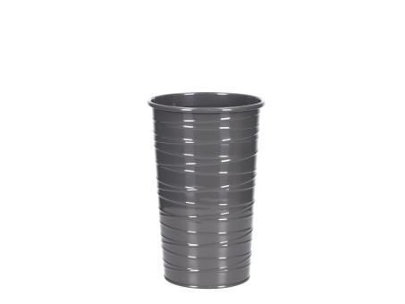 Vase Blech Fadenrille Glanzlack 