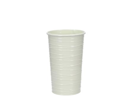 Vase Blech Fadenrille Glanzlack 
