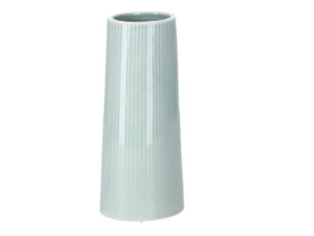 Tischvase Rille Porzellan B6,5 T5,5 H14,5cm