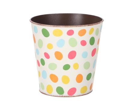 Topf Blech bunte Eier 