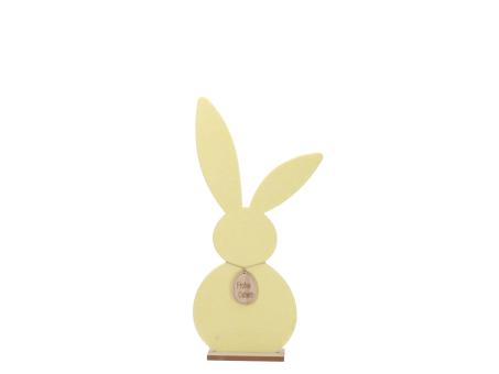 Hase Filz "Frohe Ostern" a Holzsockel B29 T6 H61cm