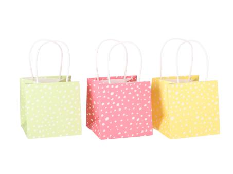 Pflanztasche Papier Punkte m Henkel 3fb sort 