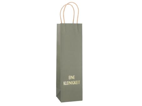 Flachentasche bedruckt Papier "Eine Kleinigkeit" B10,5 T10 H36cm
