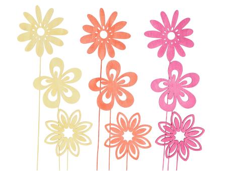 Steckersortiment Blüte durchbrochen 3Mod D8 L25cm