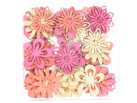 Streusortiment Blüte durchbrochen 3Mod 72St/Bx D4cm