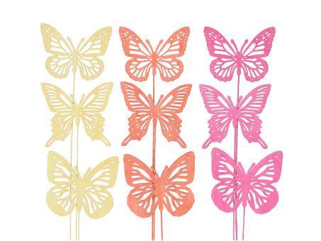 Steckersortiment Schmetterling durchbrochen 3Mod D8 L25cm
