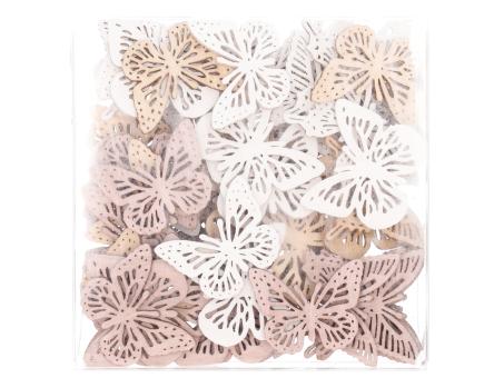 Streusortiment Schmetterling durchbrochen 3Mod 72St/Bx D4cm