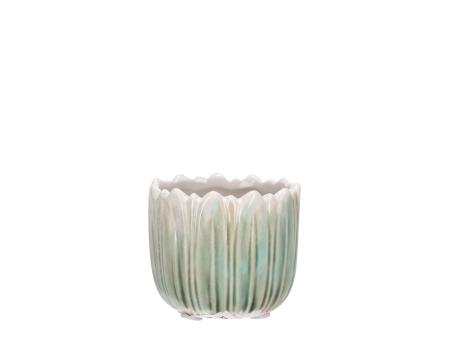 Topf Salbeiblatt glasiert 