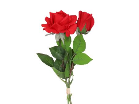 Rose realtouch 2Mod Blüte-Knospe sortiert L48cm