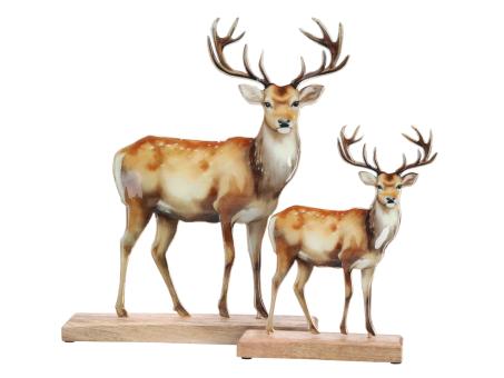 Hirsch Blech beidseitig emailliert z Stellen 