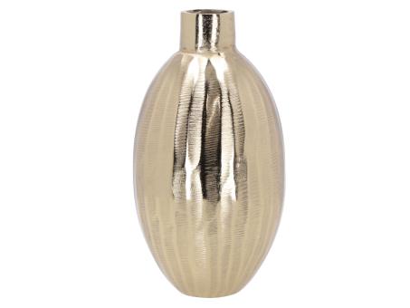 Vase Oliv Aluguss geschliffen D13 H25cm