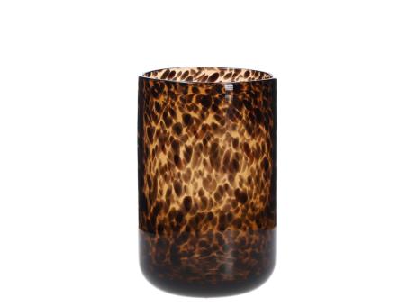 Vase Glas Leo durchgefärbt mundgeblasen 