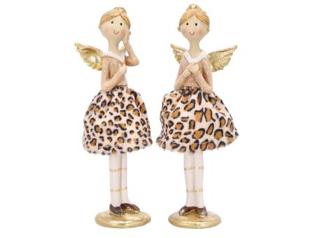 Engel Poly m Stoffkleid Leo 2Mod D6,5 H19cm